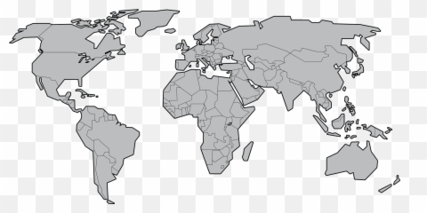 World Map Png - Article 13 Affect Countries Download Transparent Background World Map Blank Png,India Map Png