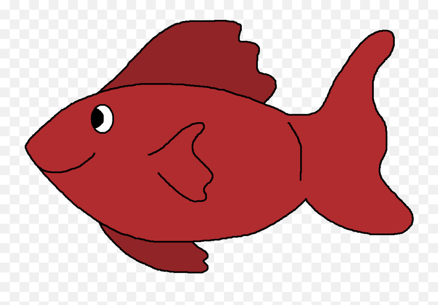 Fish Clipart Black And White Free Images 2 - Clipartix Red Fish Clipart Transparent Background Png,Fish Clipart Png
