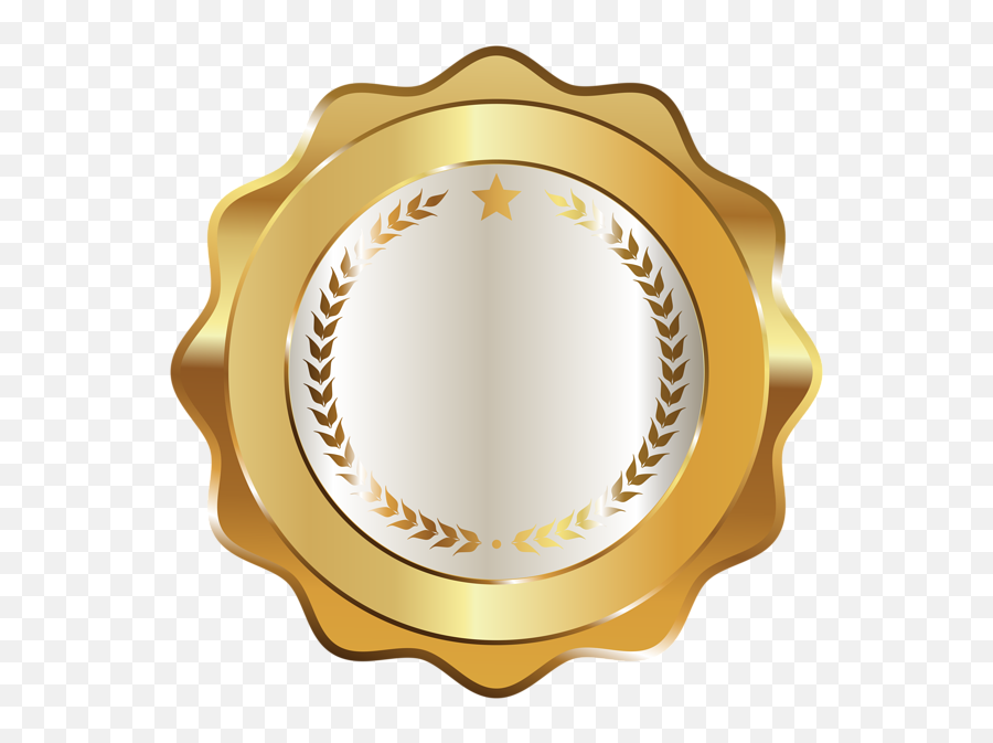 Seal Badge Gold Decorative Transparent Image Happy Easter - Transparent Gold Seal Png,Badge Png