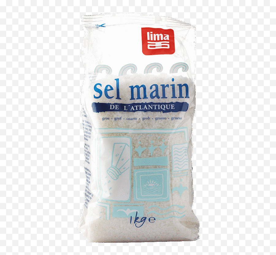 Sea Salt Coarse Atlantic Lima Food - Packaging And Labeling Png,Salt Transparent