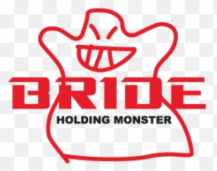 Bride Holding Monster Logo Vector Free - png