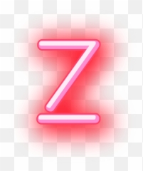 Letterhead Red Neon Alphabet Z - Transparent PNG u0026 SVG Number
