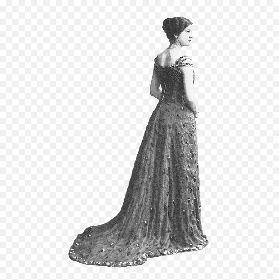 White Formal Dress Png Image - Victorian Woman Transparent,Prom Dress Png