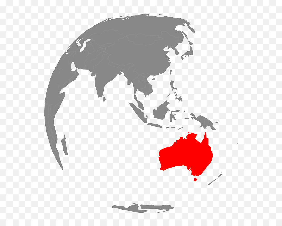 Australia Map Continent - Free Vector Graphic On Pixabay Asia Pacific Continent Png,Gold Globe Png