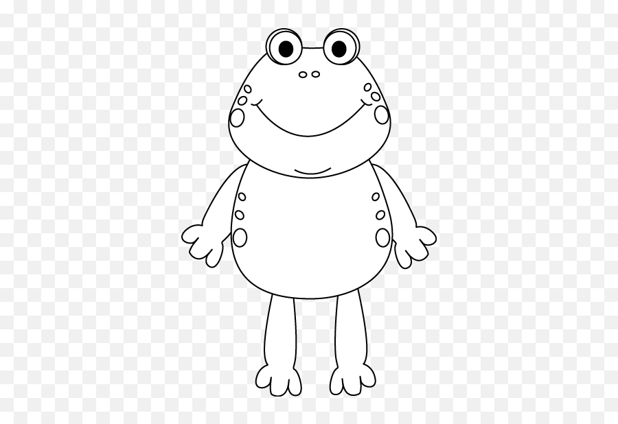 Frog Clipart Black And White U2013 Gclipartcom - Cartoon Png,Frog Clipart Png