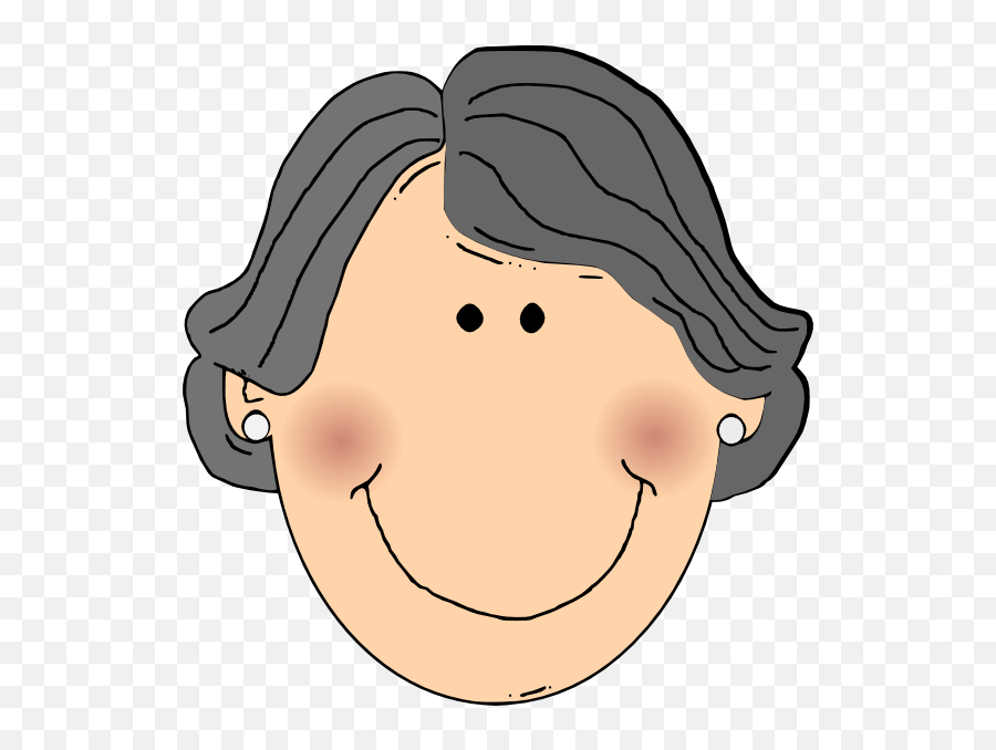 Grandmother Face Clipart - Grandma Face Clipart Png,Grandma Png