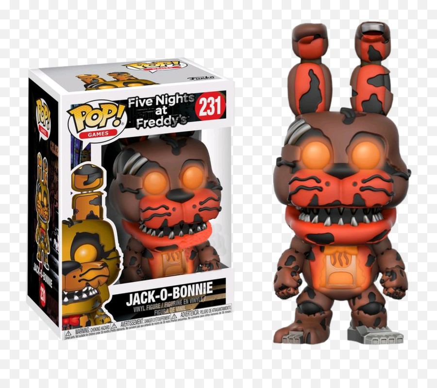 Five Nights - Jackobonnie Glow Us Exclusive Pop Funko Pop Fnaf Jack O Bonnie Png,Five Nights At Freddy's Png