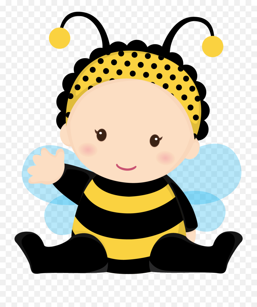 Clipart Bee Cute Transparent Free For - Baby Bee Clip Art Png,Cute Bee Png