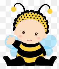 Clipart Bee Cute Transparent Free For - Baby Bee Clip Art Png,Cute Bee Png