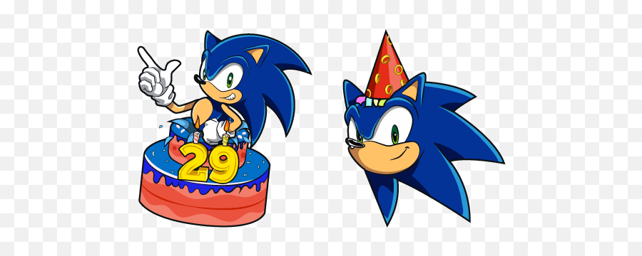 Sonic The Hedgehog 29th Birthday Cursor U2013 Custom - Sonic The Hedgehog 29th Birthday Png,Sonic The Hedgehog Logo Transparent