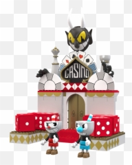 Cuphead Chaotic Casino Large Construction Set Gamestop - Casino Cuphead Png,Cuphead Png