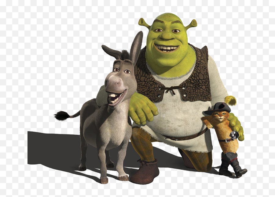 Transparent Shrek Face Download - Shrek Donkey And Puss In Shrek Donkey And Puss In Boots Png,Donkey Transparent