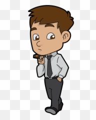 Download Open - Walking Businessman Cartoon PNG Image with