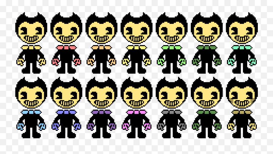 Bendy Colors Pixel Art Maker - Clip Art Png,Bendy Png