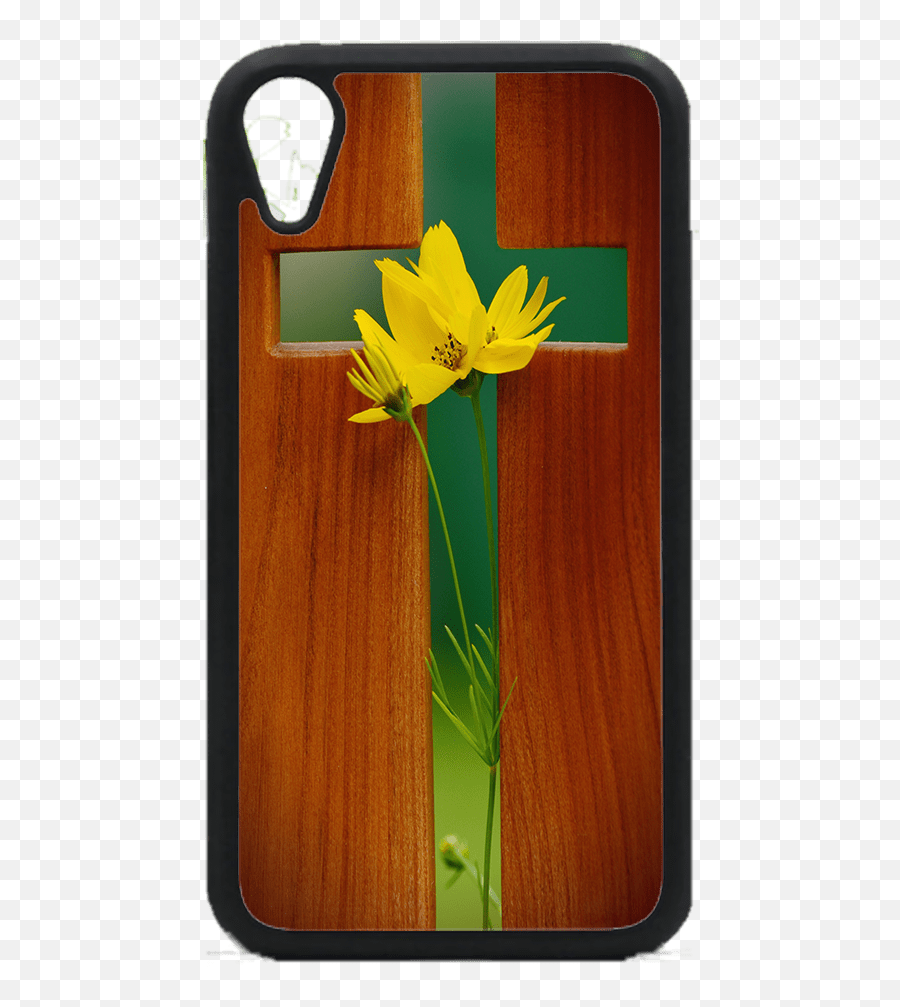 Wood Cross And Flower Cell Phone Case - Dandelion Png,Wood Cross Png