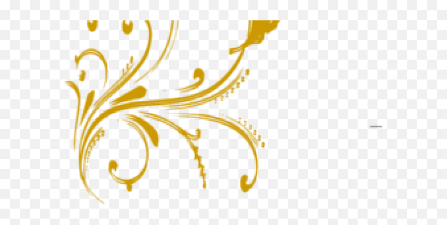 Gold - Transparent Black And White Flower Pattern Png,Gold Butterfly Png