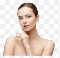Skin Treatment - Female Model Face Png,Facial Png