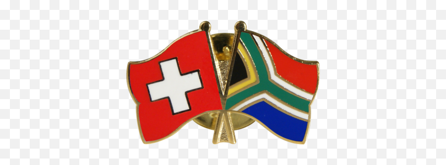 South Africa Friendship Flag Pin Badge - Vertical Png,Switzerland Flag Png