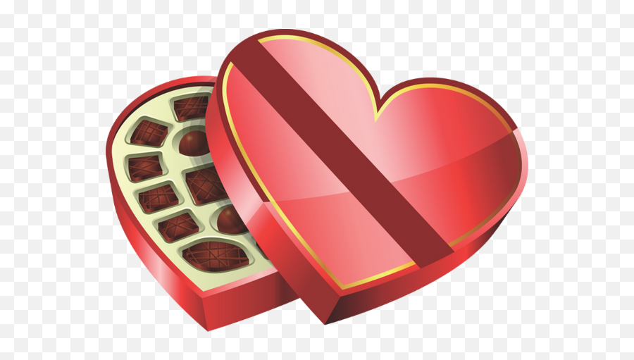 Boite En Coeur Png Tube St Valentin - Valentines Day Chocolate Box Transparent,Coeur Png