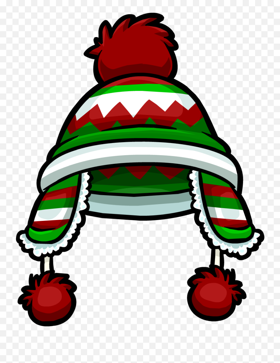 Olive Penguins With Christmas Hats Png - Club Penguin,Cartoon Christmas Hat Png