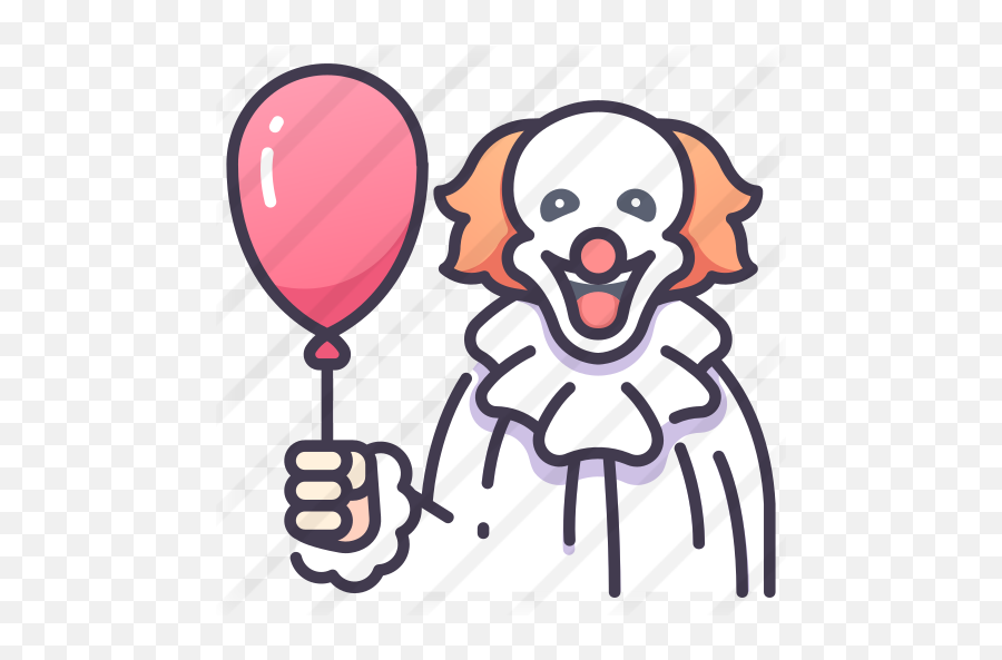 Clown - Scary Clown Drawing Outline Png,Clown Makeup Png