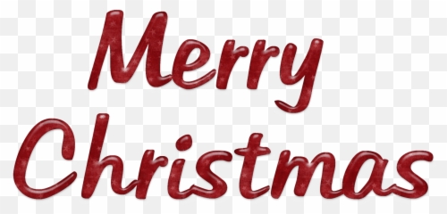 Christmas Word Png Transparent Library - Merry Template