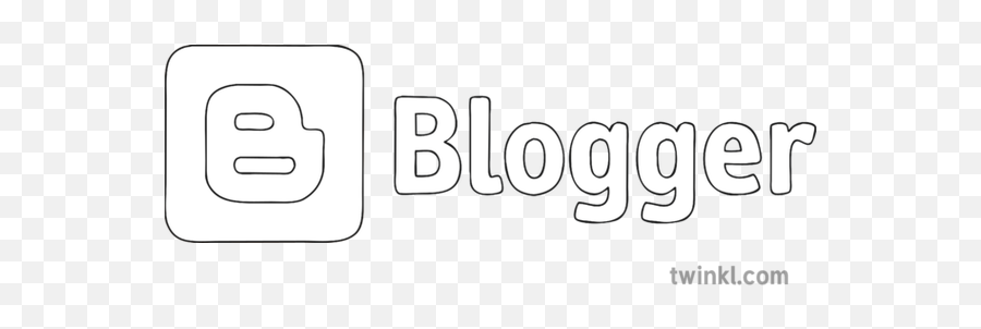 Social Media Blogger Logo Black And - Vertical Png,Blogger Logo