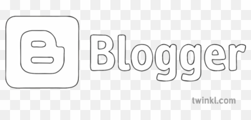Social Media Blogger Logo Black And - Vertical Png,Blogger Logo