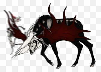 Her Lips - Anime Wolf With Horns Png,Wolf Skull Png