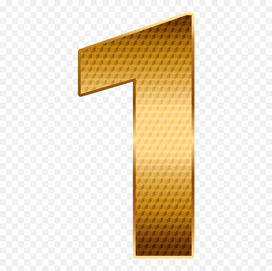 Number 1 Gold Png Image Free Download - Number One Gold Png,Gold Rectangle Png