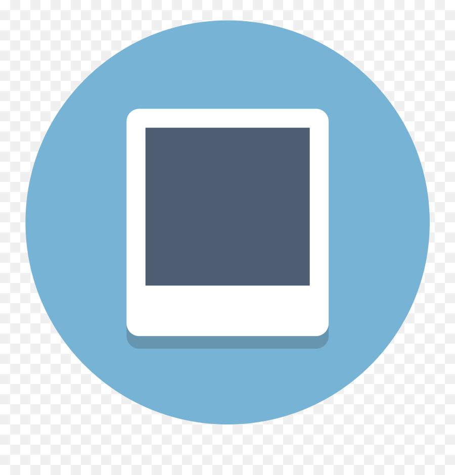 Download Polaroid Vector Png - Polaroid Ico Png Image With Aesthetic Polaroid Icon Blue,Png Polaroid