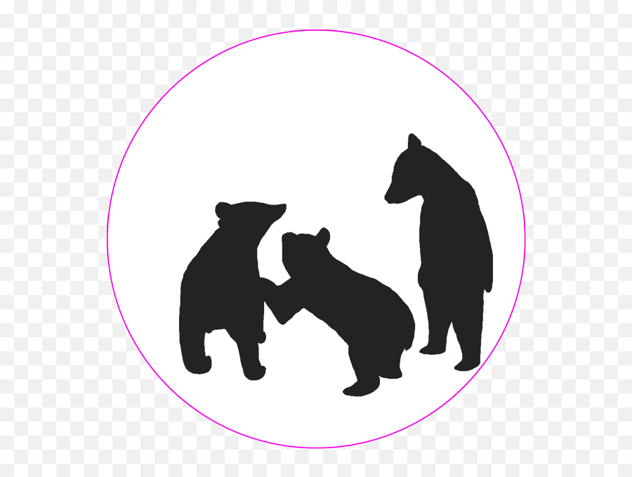 American Black Bear Dog Chicago Cubs Asian - Bear Free Bear Cubs Silhouette Png,Cubs Png