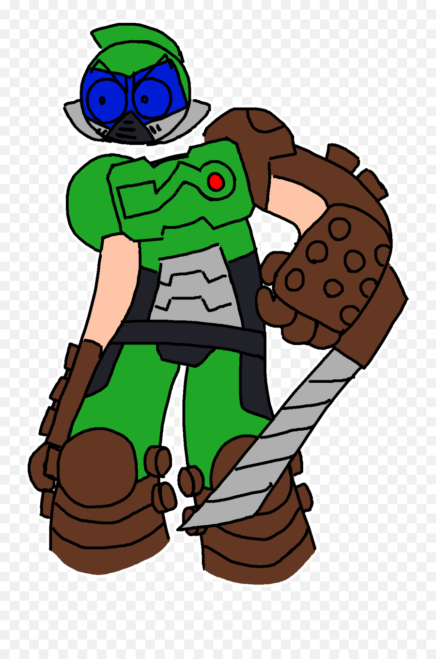 Doomguy 290719 By Ronan10g8 - Cartoon Doom Guy Png,Doomguy Transparent