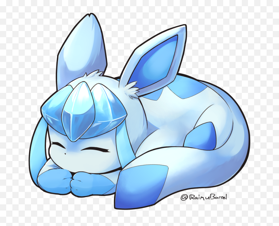 Limebarrel - Sleeping Shiny Glaceon Png,Glaceon Transparent