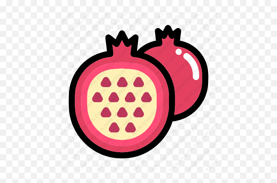 Download Half Pomegranate Vector Icon - Costa Rican Pitahaya Png,Pomegranate Icon