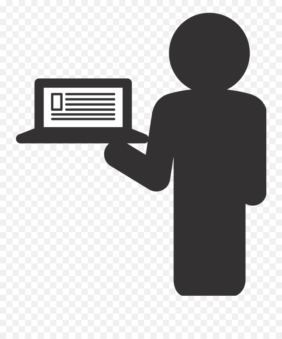 Librarian Icon 313049 - Free Icons Libr 659248 Png Silhouette Teacher In Computer Png,Associated Icon