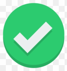 Sign Check Flat Icon Png Transparent Background Free