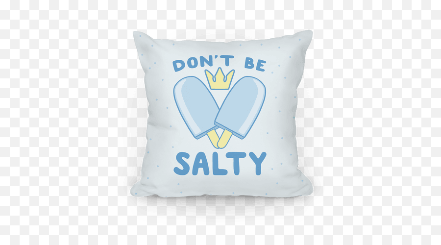 Donu0027t Be Salty - Kingdom Hearts Throw Pillow Lookhuman Throw Pillow Png,Kingdom Hearts Png