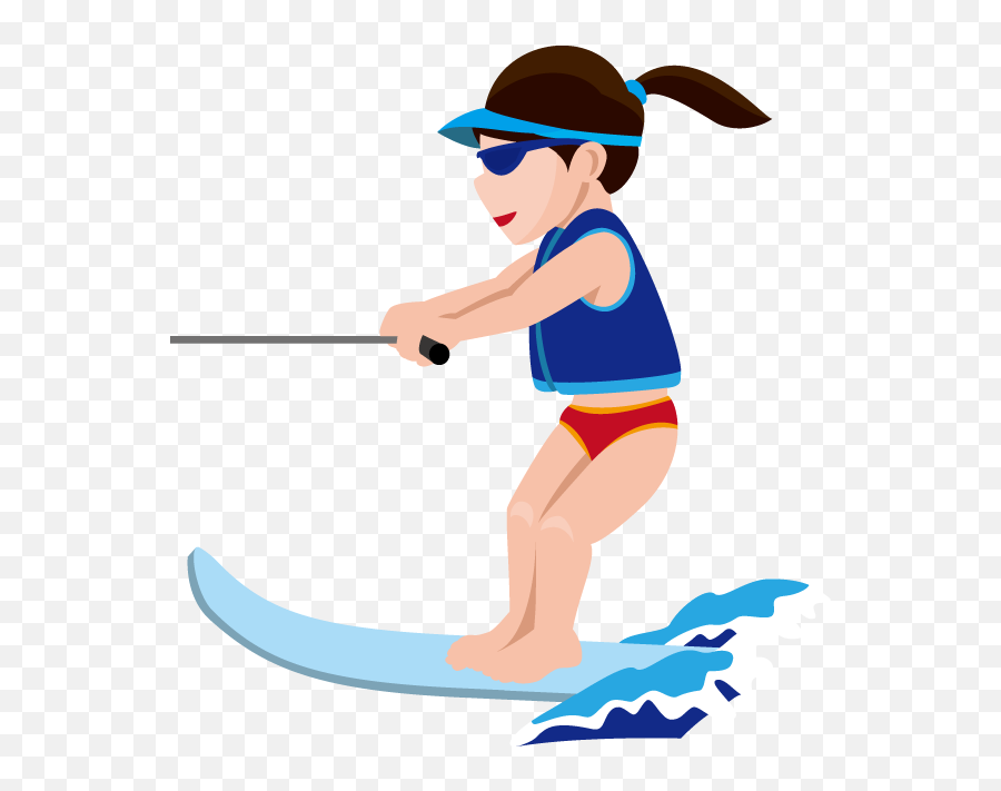 Transparent Water Ski Clipart - Transparent Water Skiing Clipart Png,Water Ski Icon
