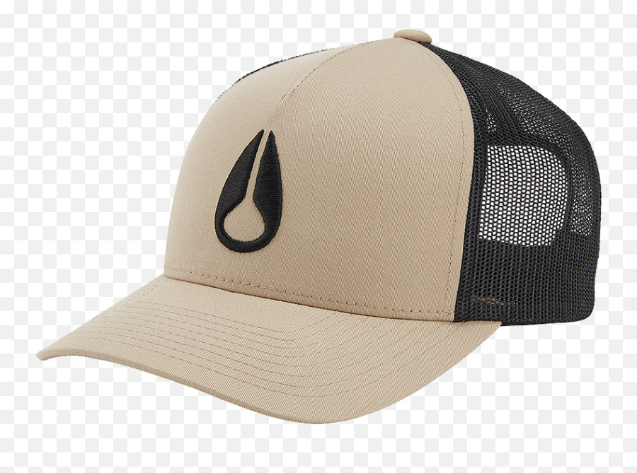 Iconed Trucker Hat - Khaki Black Trucker Cap Png,Nixon Icon Trucker Hat