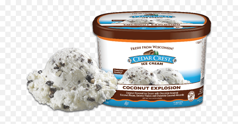 Cedar Crest Ice Cream Premium Small Batch - Blue Moon Ice Cream Flavor Png,Ice Cream Scoop Png