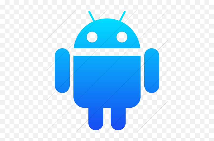 Iconsetc Simple Ios Blue Gradient Socialmedia Android Icon - Blue Android Icon Png,Ios Android Icon