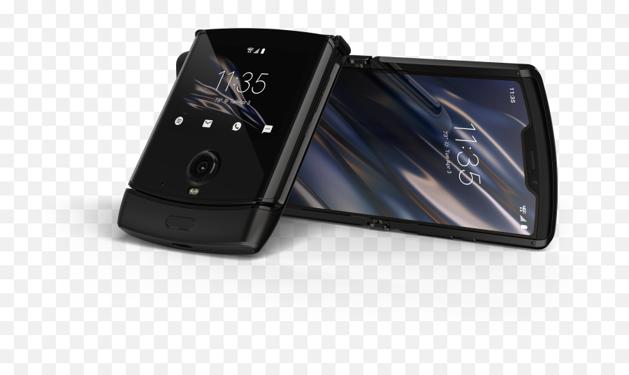 Motorolau0027s Foldable Razr Smartphone Ships In January For - Hello Moto Folding Phone Png,Where Is The Speaker Icon On My Moto G