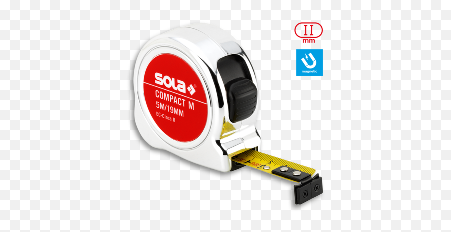 Rollmeter Mit Magnet Compact M 5 - 8 M Bei Solaat Flessometro Sola Png,Diameter Icon