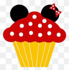 Minnie Cupcake Clipart Png - Mickey Mouse Cupcake Clipart,Baking Clipart Png