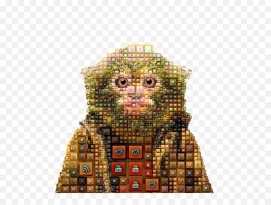 Social Animals - Pygmy Marmoset Social Media Icon Mosaic Puzzle Pygmy Marmoset Png,Social Networks Icon