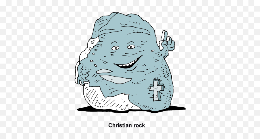 Image Rock With Cross - Clipartingcom Christian Rock Clipart Png,Cartoon Rock Png