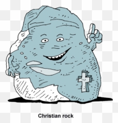 Image Rock With Cross - Clipartingcom Christian Rock Clipart Png,Cartoon Rock Png