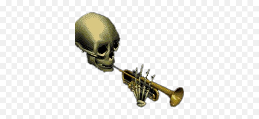 Transparent Trumpet Skeleton Picture 2488945 - Skeleton Trumpet Transparent Background Png,Dickbutt Png