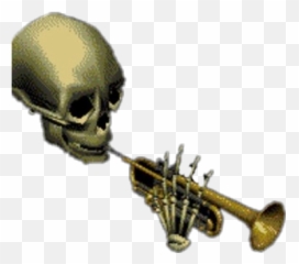 Transparent Trumpet Skeleton Picture 2488945 - Skeleton Trumpet Background png